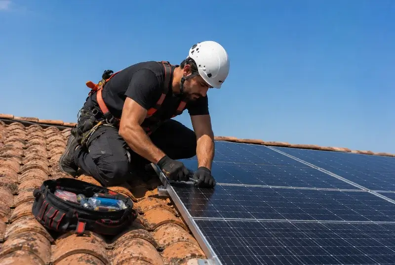 Maintenance et monitoring de panneaux solaires à Sieurac